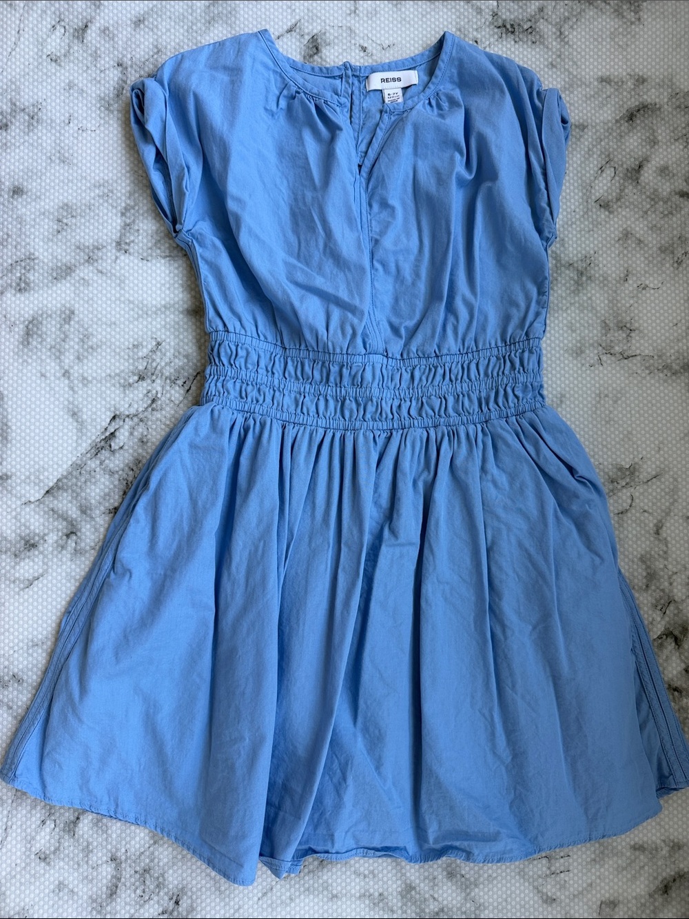 Reiss Girls Smocked-Waist Casual Dress